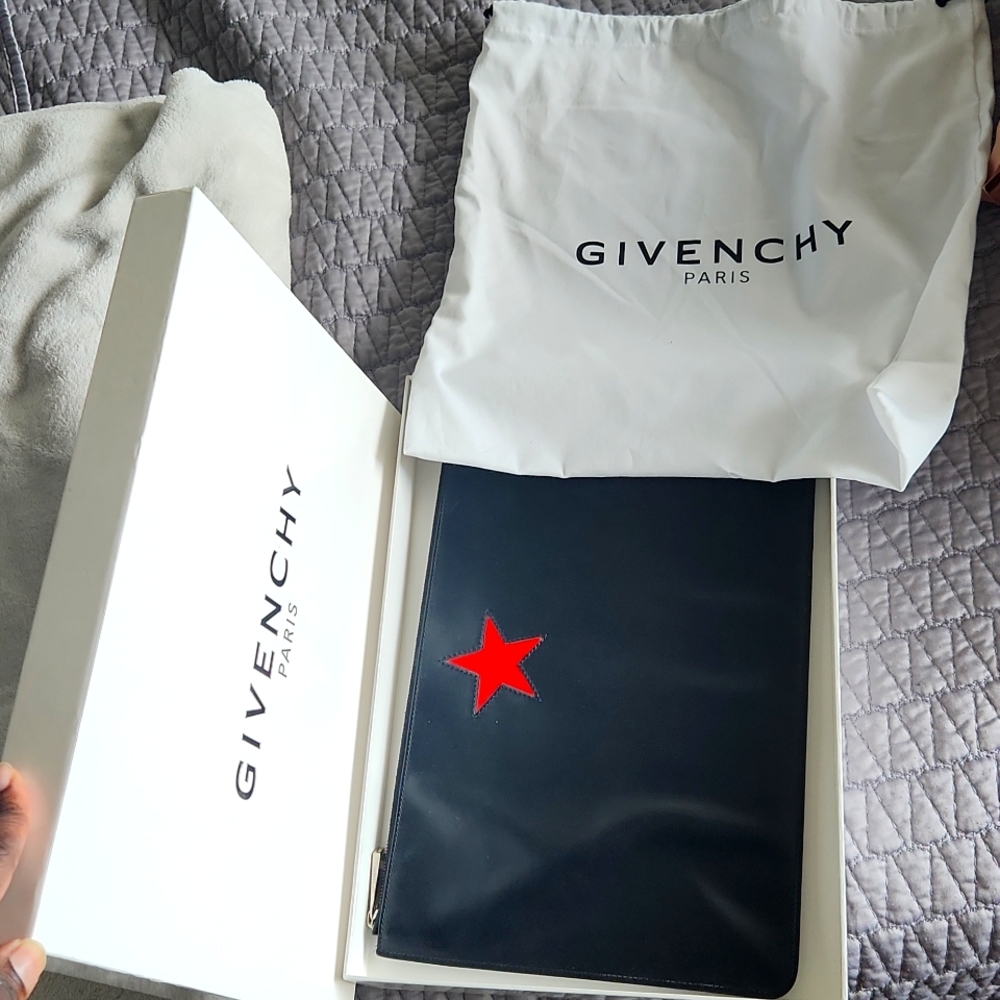 Used Givenchy Zip Envelope Clutch